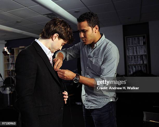 Actor Daniel Radcliffe visits Trevor Project's eastcoast call center on February 26, 2010 in New York City.