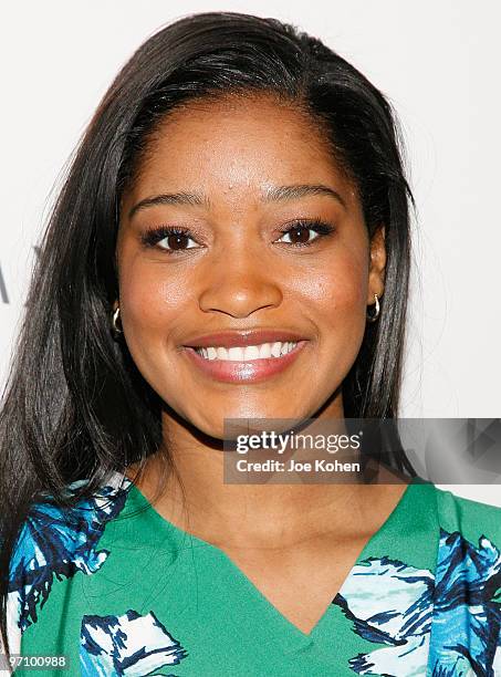 Actress Keke Palmer attends BCBG Max Azria Fall 2010 during Mercedes-Benz Fashion Week on February 11, 2010 in New York City.