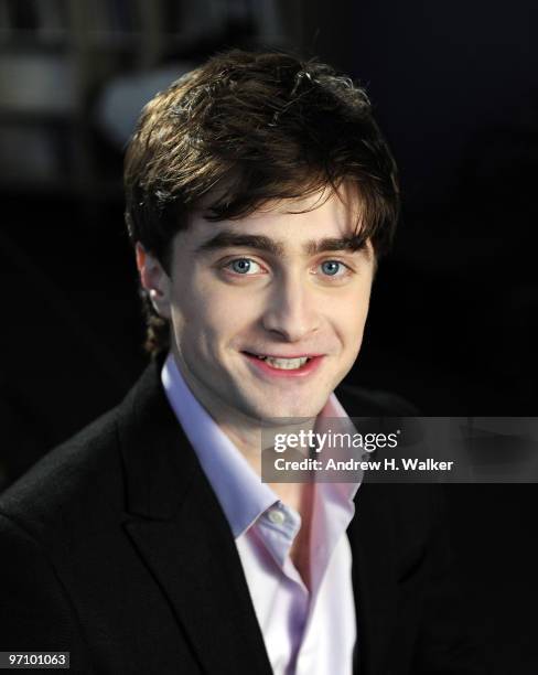 Actor Daniel Radcliffe visits Trevor Project's eastcoast call center on February 26, 2010 in New York City.