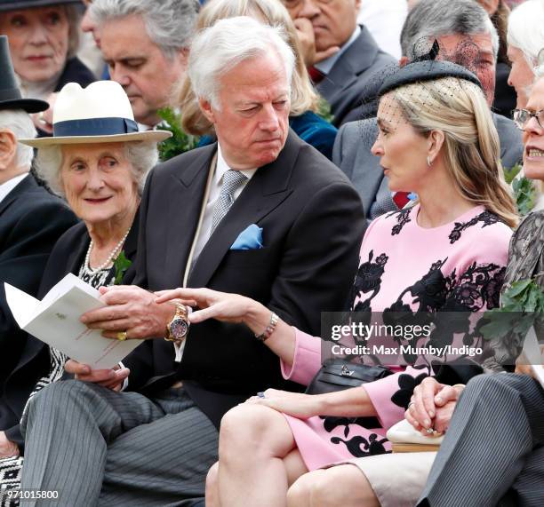 Sir Mark Thatcher and Sarah Thatcher attends the annual Founder's Day Parade at the Royal Hospital Chelsea on June 7, 2018 in London, England....