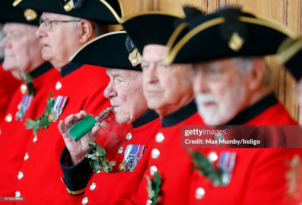 Chelsea Pensioners Attend The Founder's Day Parade At The Royal Hospital Chelsea.