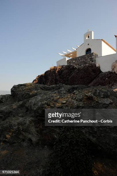 Chapel in the village of Vlichos on the island of Hydra on July 25, 2014.