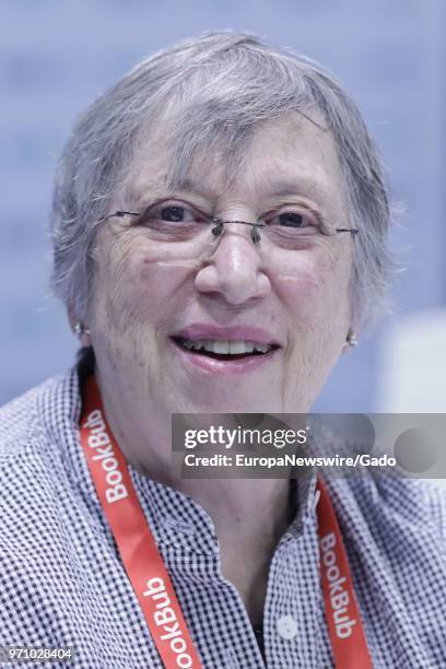 Headshot of author Robie Harris during the 2018 edition of BookExpo America in New York City, May 31, 2018.