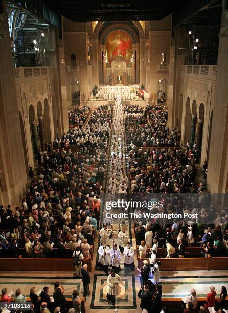 Michel du Cille Basilica of the National Shrine of the Immaculate Conception at 400 Michigan Ave NE. Installation Service for Archbishop Donald...