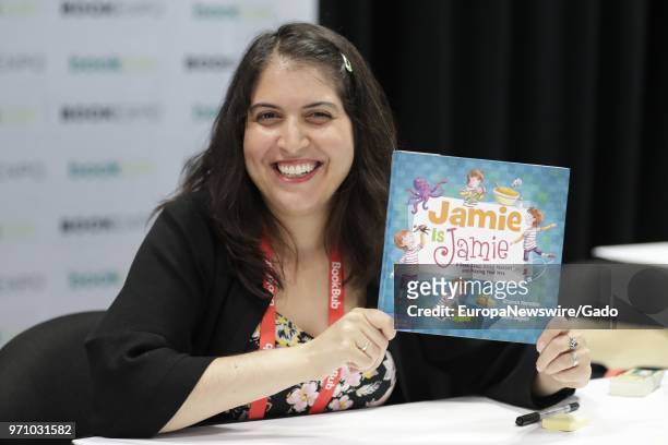 Afsaneh Moradian, author of Jamie is Jamie, during the 2018 edition of BookExpo America in New York City, May 31, 2018.