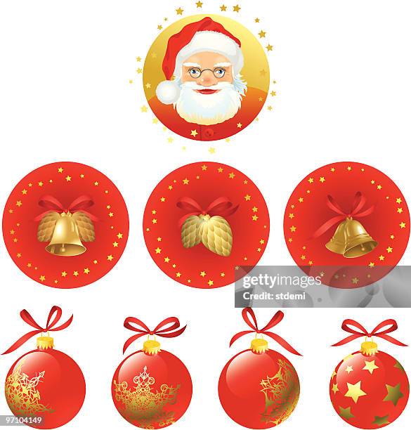 christmas - sleigh bells stock illustrations