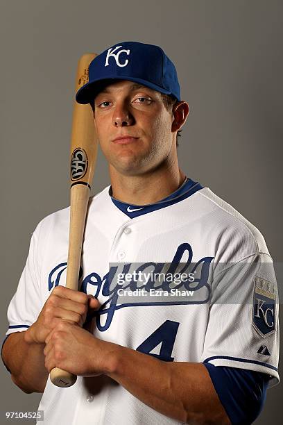 Alex Gordon of the Kansas City Royals poses during photo media day at the Royals spring training complex on February 26, 2010 in Surprise, Arizona.