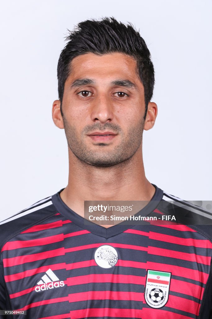 Iran Rashedi Rashid Mazaheri of Iran poses during the official FIFA World Cup 2018 ...