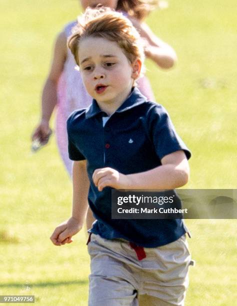 Prince George of Cambridge during the Maserati Royal Charity Polo Trophy at Beaufort Park on June 10, 2018 in Gloucester, England.
