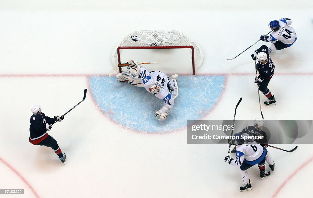 Ice Hockey - Men's Semifinal - USA vs. FIN