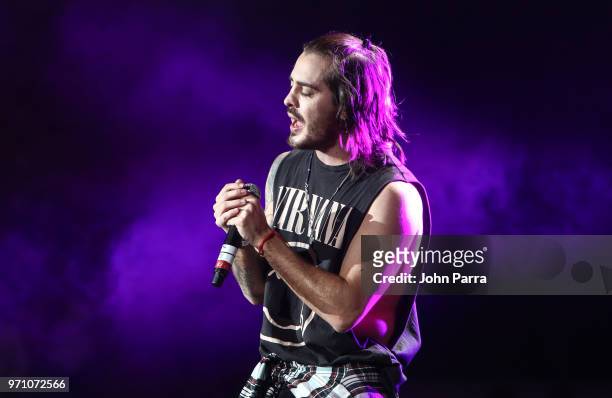 Piso 21 Juan David M. Castao performs at Mix Live! Presented by Uforia at American Airlines Arena on June 9, 2018 in Miami, Florida.