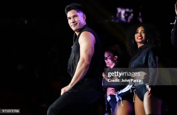 Chyno Miranda performs at Mix Live! Presented by Uforia at American Airlines Arena on June 9, 2018 in Miami, Florida.