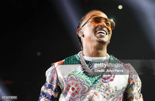 Ozuna performs at Mix Live! Presented by Uforia at American Airlines Arena on June 9, 2018 in Miami, Florida.