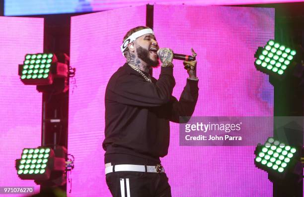 Farruko performs at Mix Live! Presented by Uforia at American Airlines Arena on June 9, 2018 in Miami, Florida.