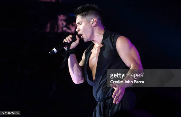 Chyno Miranda performs at Mix Live! Presented by Uforia at American Airlines Arena on June 9, 2018 in Miami, Florida.