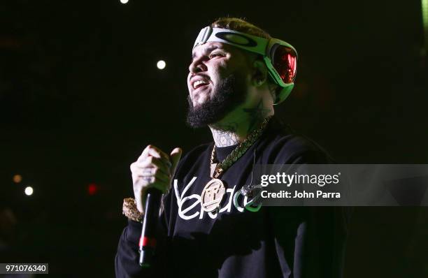 Farruko performs at Mix Live! Presented by Uforia at American Airlines Arena on June 9, 2018 in Miami, Florida.