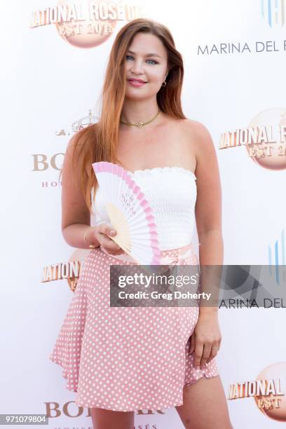 Jennifer Akerman attends the Bodvar House Of Roses Celebrates Official National Rose Day at Marina Del Rey Hotel on June 9, 2018 in Marina del Rey,...