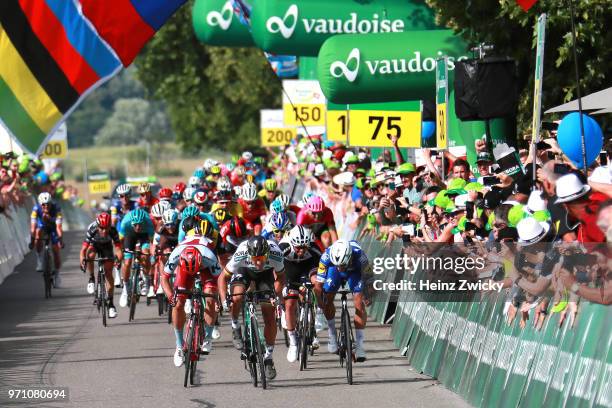 Sprint / Arrival / Peter Sagan of Slovakia and Team Bora - Hansgrohe / Celebration / Fernando Gaviria of Colombia and Team Quick-Step Floors / Nathan...