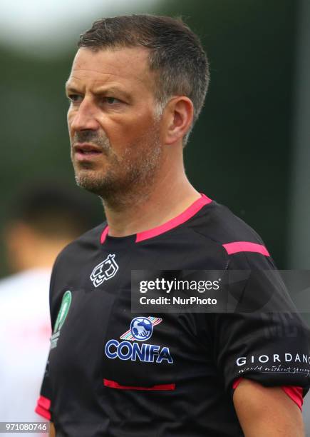 Referee Mark Clattenburg during Conifa Paddy Power World Football Cup 2018 Grand Final between Northern Cyprus against Karpatalya at Queen Elizabeth...