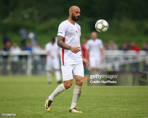 Serhan net of Northern Cyprus during Conifa Paddy Power World Football Cup 2018 Grand Final between Northern Cyprus against Karpatalya at Queen...