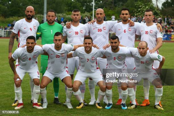 Northern Cyprus Team during Conifa Paddy Power World Football Cup 2018 Grand Final between Northern Cyprus against Karpatalya at Queen Elizabeth II...