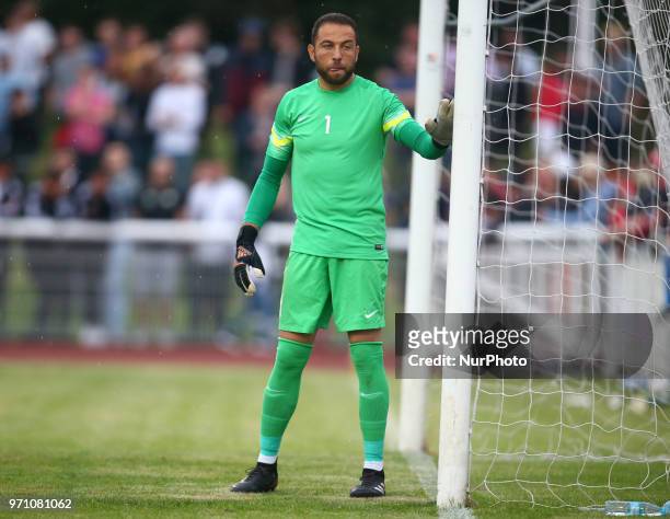 Hasan Piro of Northern Cyprus during Conifa Paddy Power World Football Cup 2018 Grand Final between Northern Cyprus against Karpatalya at Queen...