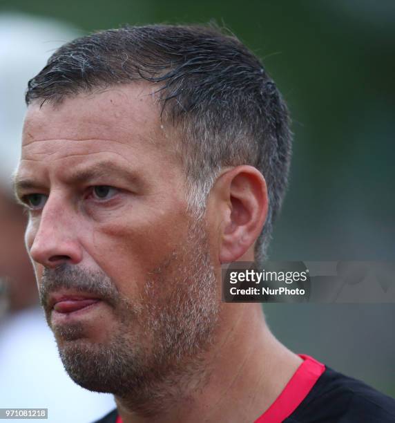 Referee Mark Clattenburg during Conifa Paddy Power World Football Cup 2018 Grand Final between Northern Cyprus against Karpatalya at Queen Elizabeth...