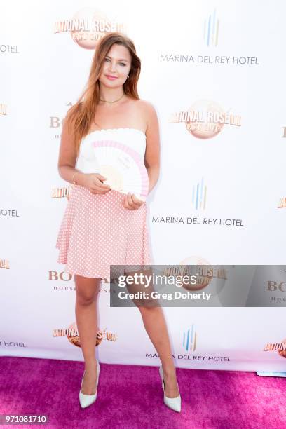 Jennifer Akerman attends the Bodvar House Of Roses Celebrates Official National Rose Day at Marina Del Rey Hotel on June 9, 2018 in Marina del Rey,...