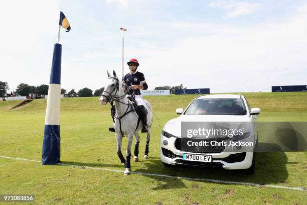 Maserati Royal Charity Polo Trophy 2018  Malcom Borwick with the Maserati Levante during the Maserati Royal Charity Polo Trophy 2018 at Beaufort...