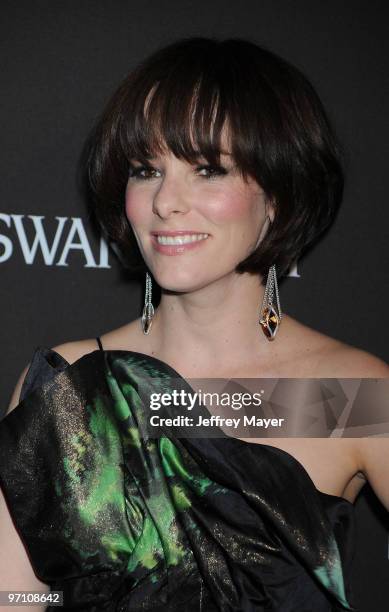 Actress Parker Posey arrives at the 12th Annual Costume Designers Guild Awards at The Beverly Hilton hotel on February 25, 2010 in Beverly Hills,...