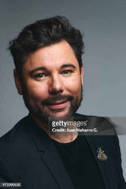 Spanish singer Miguel Poveda is photographed on self assignment during 21th Malaga Film Festival 2018 on April 19, 2018 in Malaga, Spain.