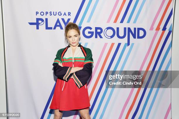 Actress Caity Lotz attends day 2 of POPSUGAR Play/Ground on June 10, 2018 in New York City.