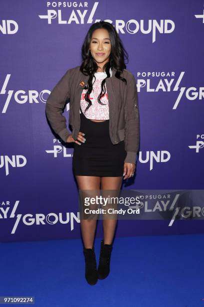 Actress Candice Patton attends day 2 of POPSUGAR Play/Ground on June 10, 2018 in New York City.