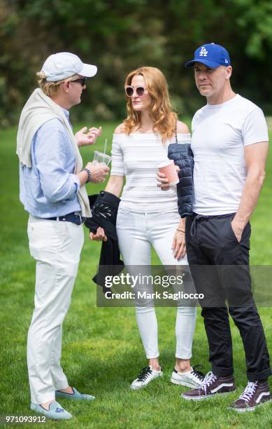 Daniel Benedict, Bianca Grace and Brian Farrell attend the Walt Disney Studios & The Cinema Society Special Screening Of "Incredibles 2" on June 10,...