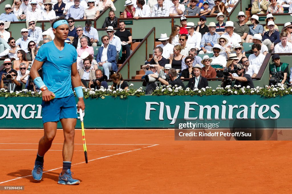 Celebrities At 2018 French Open - Day Fithteen