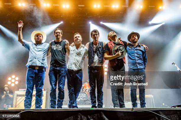 Old Crow Medicine Show performs during the Bonnaroo Music & Arts Festival on June 9, 2018 in Manchester, Tennessee.