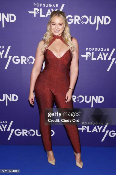 Model Iskra Lawrence attends day 2 of POPSUGAR Play/Ground on June 10, 2018 in New York City.