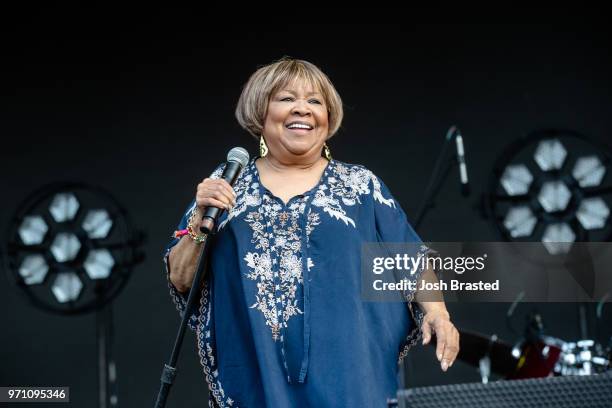 Mavis Staples performs during the Bonnaroo Music & Arts Festival on June 9, 2018 in Manchester, Tennessee.