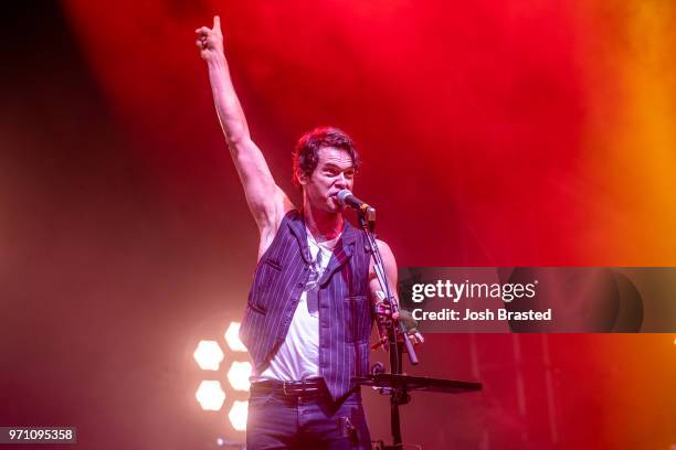 Ketch Secor of Old Crow Medicine Show performs during the Bonnaroo Music & Arts Festival on June 9, 2018 in Manchester, Tennessee.