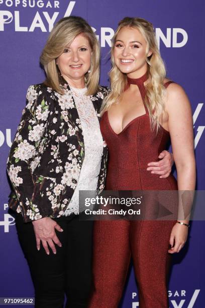 Arianna Huffington and model Iskra Lawrence attend day 2 of POPSUGAR Play/Ground on June 10, 2018 in New York City.