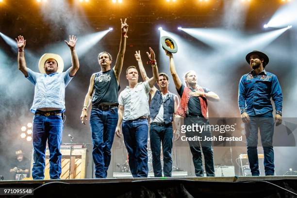 Old Crow Medicine Show performs during the Bonnaroo Music & Arts Festival on June 9, 2018 in Manchester, Tennessee.