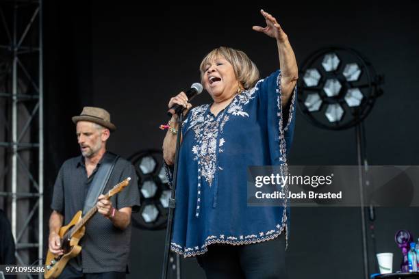 Mavis Staples performs during the Bonnaroo Music & Arts Festival on June 9, 2018 in Manchester, Tennessee.
