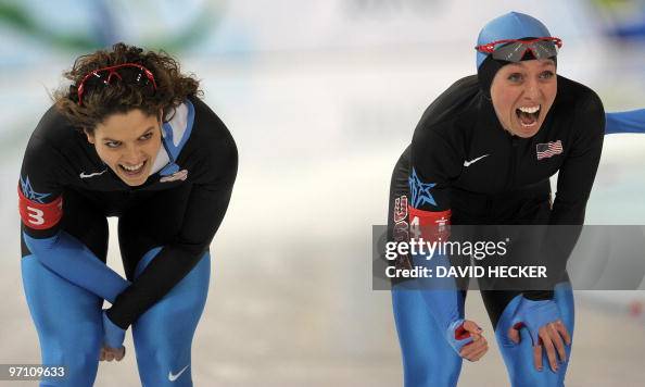Jane Rookard US' Nancy Swider-Peltz Jr. and Jilleanne Rookard celebrate after the ...