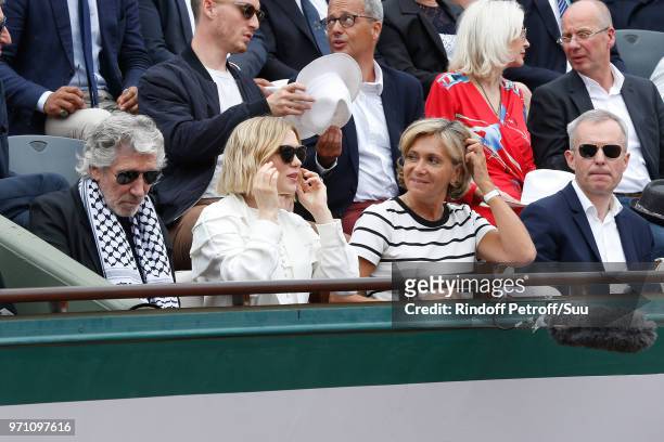 Musician Roger Waters, actress Lea Seydoux, politician Valerie Pecresse and President of the National Assembly Francois de Rugy attend the Men Final...