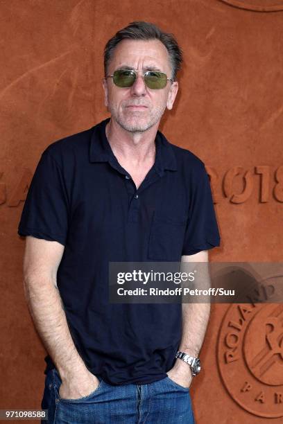 Actor Tim Roth attends the 2018 French Open - Day Fifteen at Roland Garros on June 10, 2018 in Paris, France.