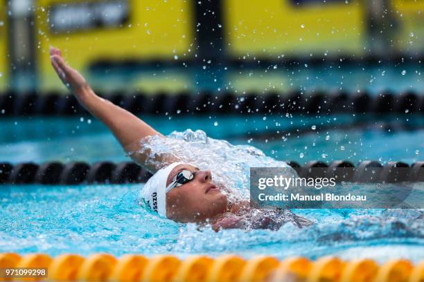 Katinka Hosszu of Hungary competes during the 400m medley during the Mare Nostrum 2018 on June 10, 2018 in Canet-en-Roussillon, France.
