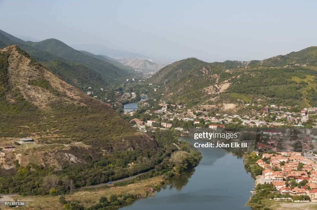 Mtskheta with Mtkvari River gorge