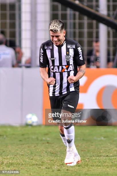 TomÃ¡s Andrade of Atletico MG celebrates a scored goal against Fluminense during a match between Atletico MG and Fluminense as part of Brasileirao...