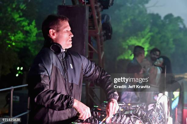 Kaskade performs at Kalliope during day 4 of the 2018 Bonnaroo Arts And Music Festival on June 10, 2018 in Manchester, Tennessee.