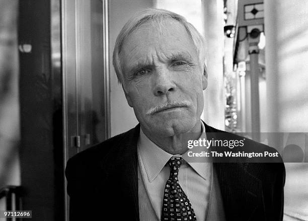 Ted Turner is CNN founder and currently Vice Chairman of newly merged AOL-Time Warner. Original Filename: turner2.jpg